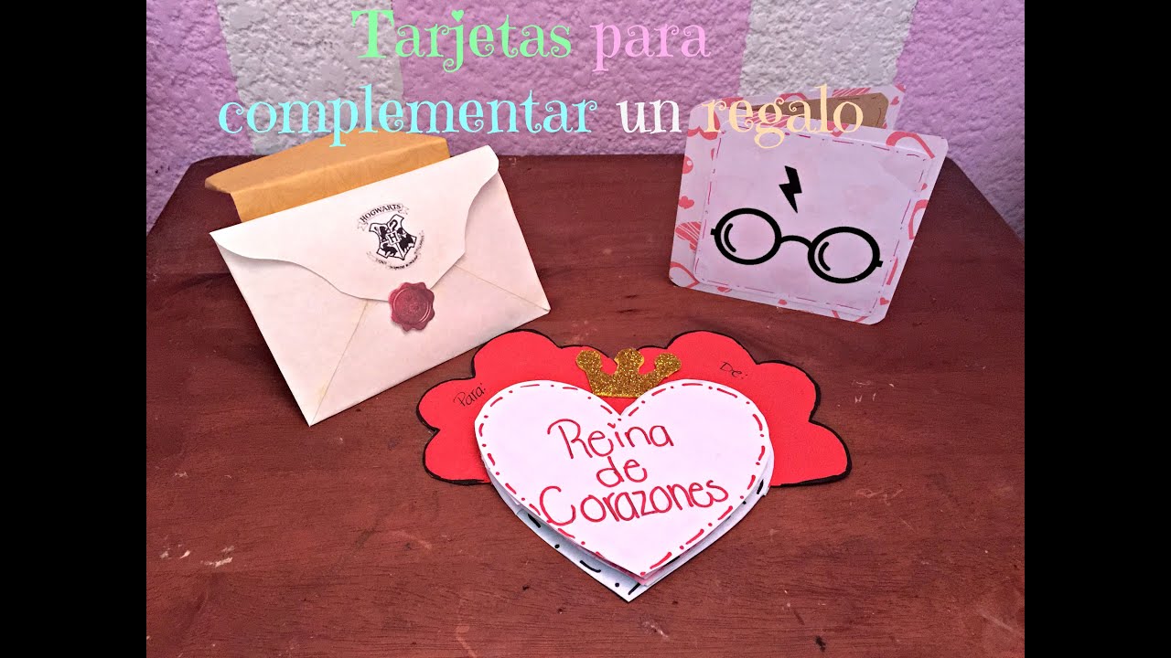 TARJETAS PARA COMPLEMENTAR UN REGALO-- HARRY POTTER -- LA 