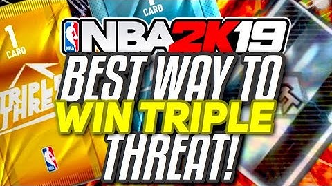 BEST METHOD TO WIN EVERY TRIPLE THREAT GAME!! MAKE TONS OF MT!! NBA 2K19