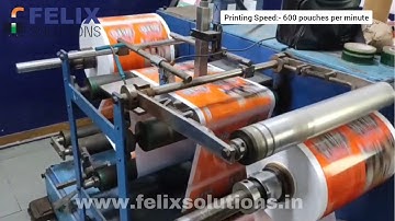 Ci5500 | Citronix Inkjet Printer Coding On Laminated Pouches Roll with Winder Rewinder Machine.