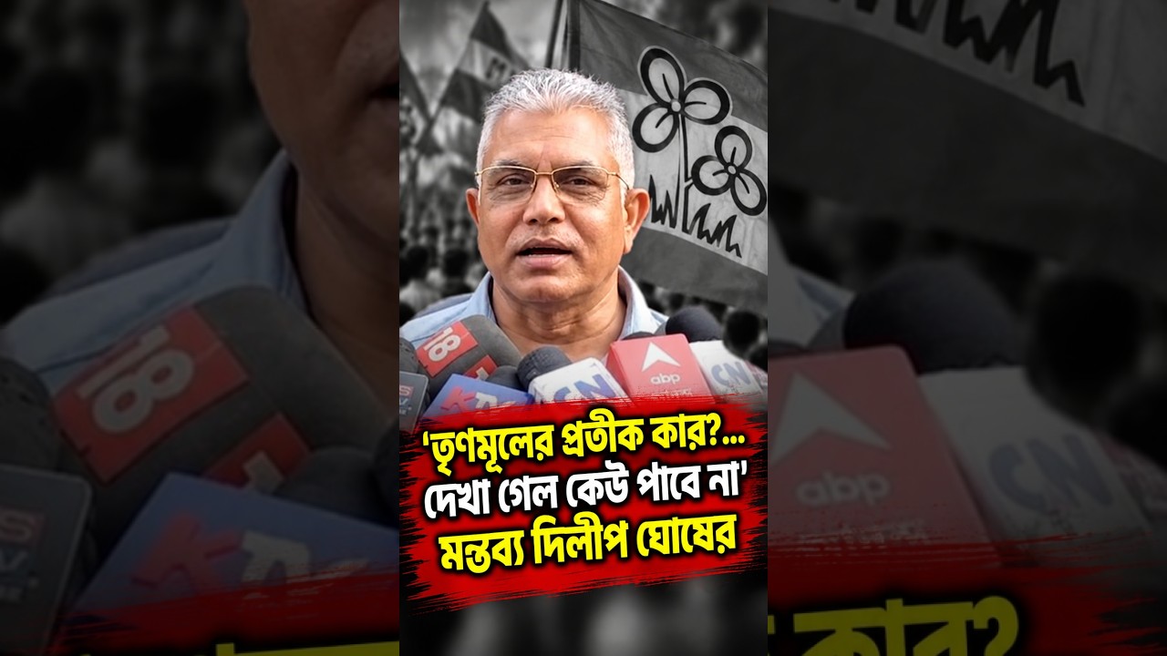 'তৃণমূলের প্রতীক কার   দেখা গেল কেউ পাবে না' মন্তব্য দিলীপ ঘোষের