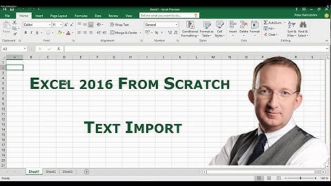 Excel 2016 from Scratch - Import Text