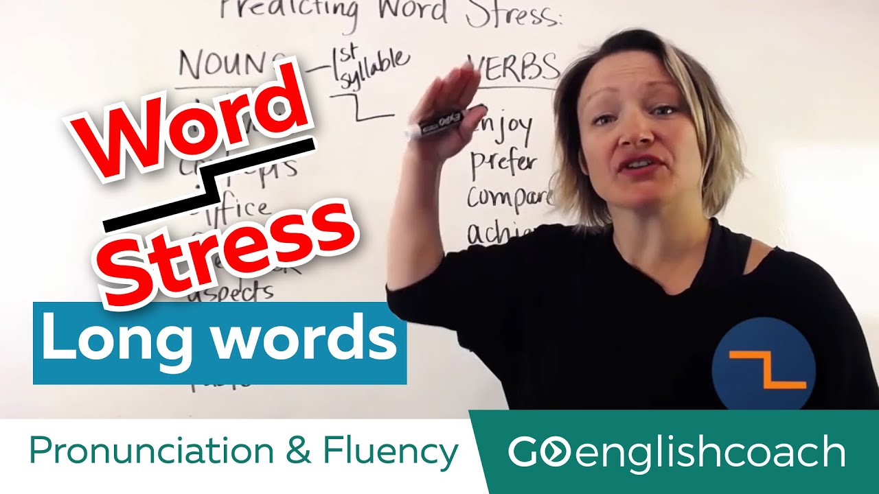 American English Pronunciation and Fluency - Sample Lesson Word Stress in Long Words