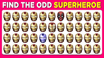 Find the odd Emoji Out - Superheroes Edition 🦸‍♀️🦸 | Marvel & DC Quiz