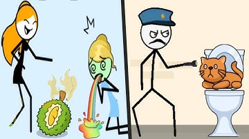 BRAIN TRICKY PUZZLE vs TOILET TIME - New Levels Max UPDATE Satisfying STICKMAN Gameplay ( Part 2 )