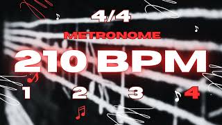 210 BPM - 4/4 Metronome
