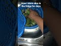 see how you can preserve/ store okro In the fridge
