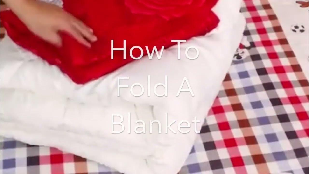 How To Fold A Blanket YouTube