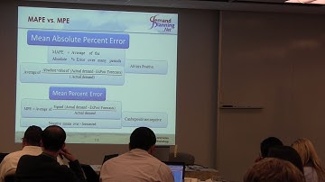 Diagnostic Metrics for Demand Planning and Forecast Modeling