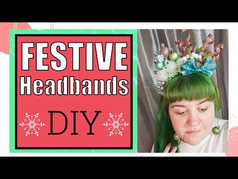 How to make an easy festive headband! | DIY Christmas accessories