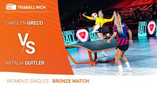 TEQBALL  World Championships 2021 | Brazil vs USA | Women's Singles Bronze Match