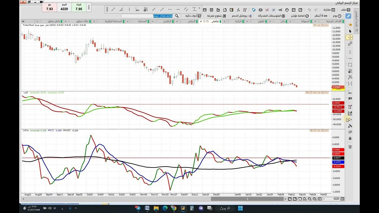 تحليل سهم بى سي اي و الاسماك و اعمار و اليمامة الحديد و الخدمات الارضية
