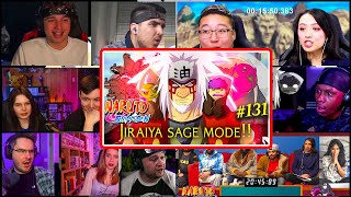 JIraiya Honored Sage Mode!! Shippuden Episode 131 REACTION MASHUP ナルト 疾風伝 海外の反応