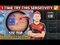 Try this sensitivity   top sensitivity  bgmi  pubg