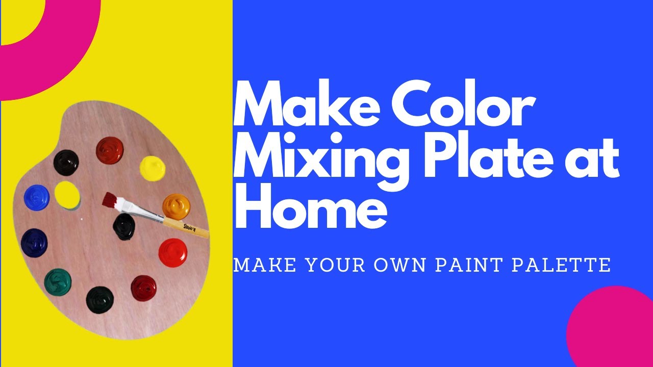 How to make paint mixing palette at home