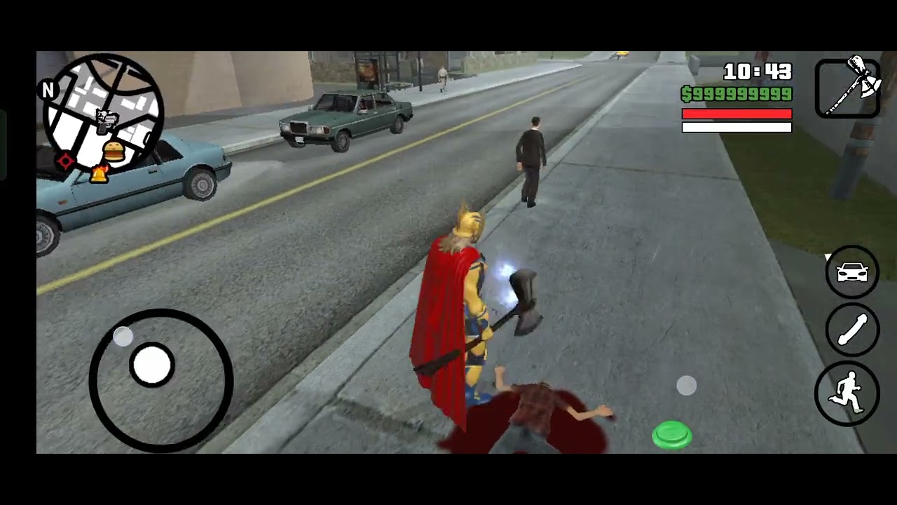 Thor Mod For GTA San Andreas Mobile With Higher Textures Resolution V3.5