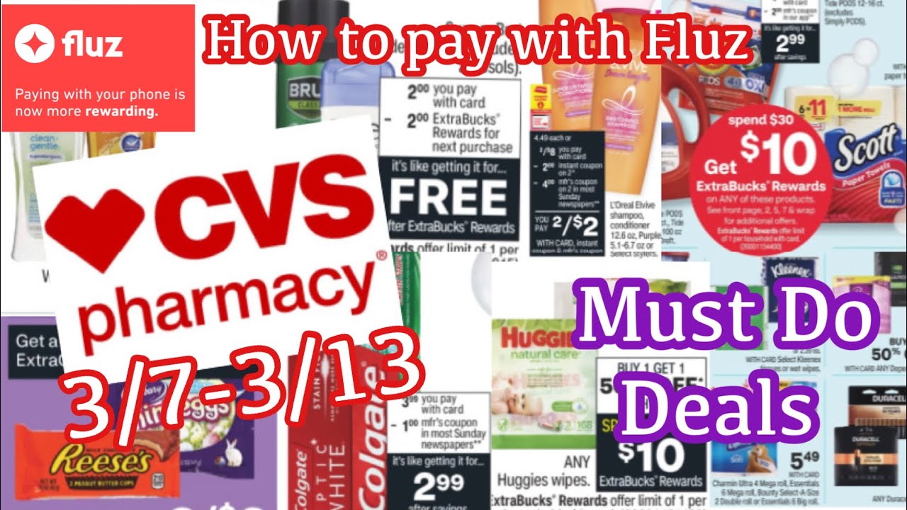 CVS MUST DO DEALS 3/7-3/13 + HOW TO PAY WITH FLUZ | SPEND $30 GET $10ECB