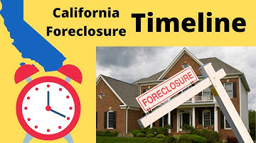Timeline for a Foreclosure in California