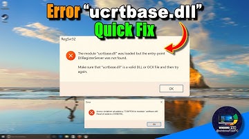 Fix ucrtbase.dll Missing Error on Windows – Easy Solutions!