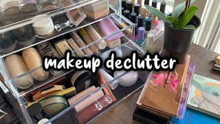 makeup collection declutter *trying to be ruthless*