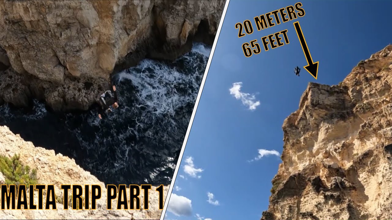 MALTA CLIFF DIVING TRIP PART 1 | HUGE SENDS AND BAD WEATHER