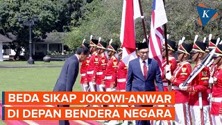 Momen Hormat Jokowi ke Bendera Indonesia-Malaysia saat Anwar Ibrahim Lewat Begitu Saja