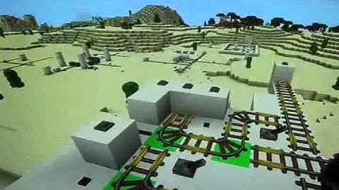 EASIEST MINECRAFT 4 WAY RAIL SWITCH/INTERSECTION (ON THE CHEAP)