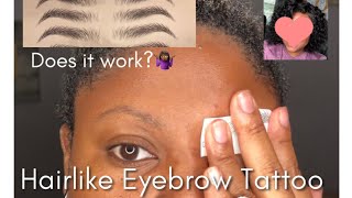 Trying out temporary 4D eyebrow tattoos from Walmart