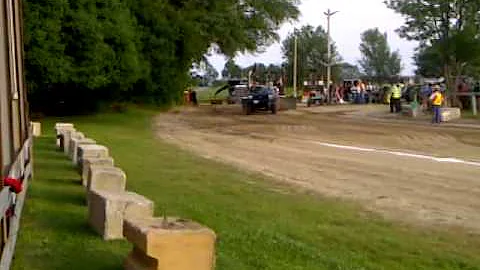 Shawn McClure black stock truck pull 2011.