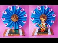 Easy Ganapati Decoration Ideas at Home | Ganesh Chaturthi Decoration | Backdrop Ideas