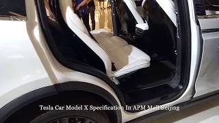 Tesla Car Model X Specification In APM Mall Beijing