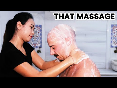 ASMR Turkish HAMMAM | Massage, Soap and Scrub