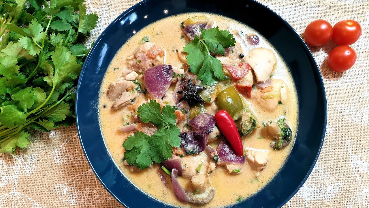 Lemongrass coconut milk chicken Mushroom chicken with lemongrass and