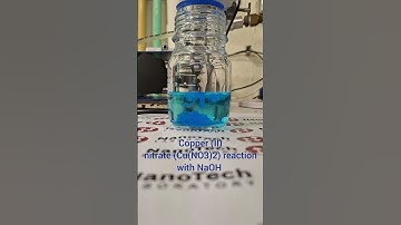 Synthesis of CuO nanoparticles from Cupper(II) nitrate #science #experiment #reaction #nanoparticles