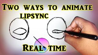 Krita two ways to animate lipsync real time