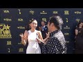 Alicia Hannah-Kim Carpet Interview at Hollywood Critics Association TV Awards 2022