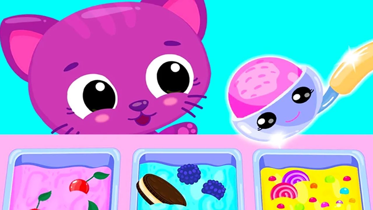 Cute & Tiny Ice Cream - Diy Frozen Pops For Baby Pets - Play Fun Pet Care & Learn Colors Baby Games - Game Play