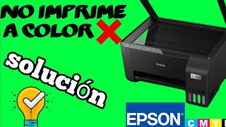 ImpresoraEpsonl3250, NO IMPRIME A COLOR, Solución, 2024.