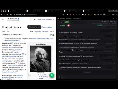 Testers.AI Exploratory Testing Agents video preview 2