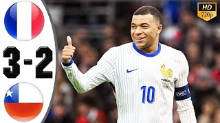 France vs Chile 3-2 All Goals || Highlights FIFA World cup Quelfy Friendly Match 2024