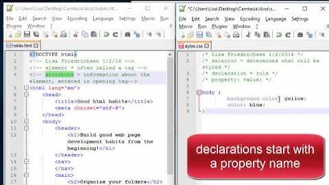 Introduction to CSS cascading style sheets