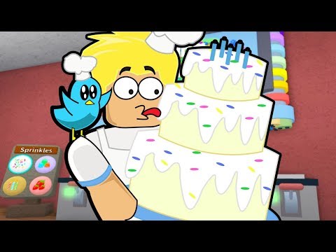 I Made a Birthday Cake in Roblox at the Bakers Valley Game!