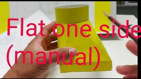 How to fabricate SQUARE to round Flat one side (manual) Vlog# 12