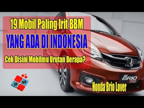 19 Mobil Paling Irit BBM Yang Berada Di Indonesia YouTube