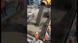 미친... 콘크리트 타설 중 작업자 갇혀 | 건설현장 충격 사고 #fail #construction #engineering #viralvideo #automobile