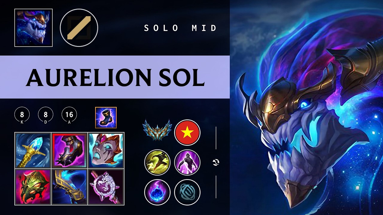 Aurelion Sol Mid vs Galio - VN Challenger Patch 26.04