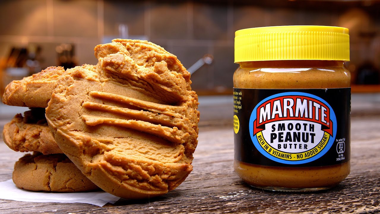 Marmite Peanut Butter Cookies Recipe - Glen And Friends Cooking - Marmite Peanut Butter Taste Test