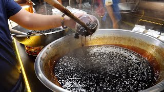 tiger black sugar milk bubble tea 대만 타이거 버블 밀크티 / taiwanese street food screenshot 4