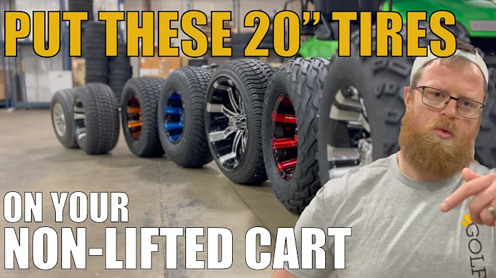 Will 20" tall golf cart tires fit my NON-lifted cart? EASY UPGRADE for EZGO, Club Car, and Yamaha!