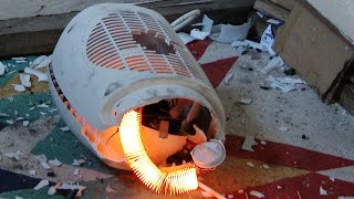 Smashing a Homemaker FH217A-L Fan Heater