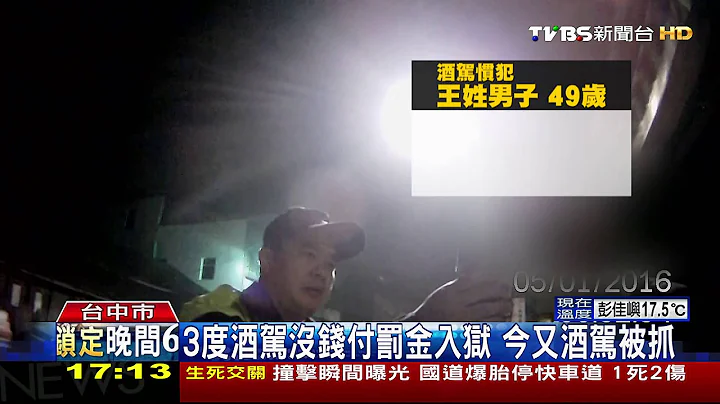 【TVBS】「拜託啦！我關3次了」男酒駕被逮　哀求警 - 天天要聞